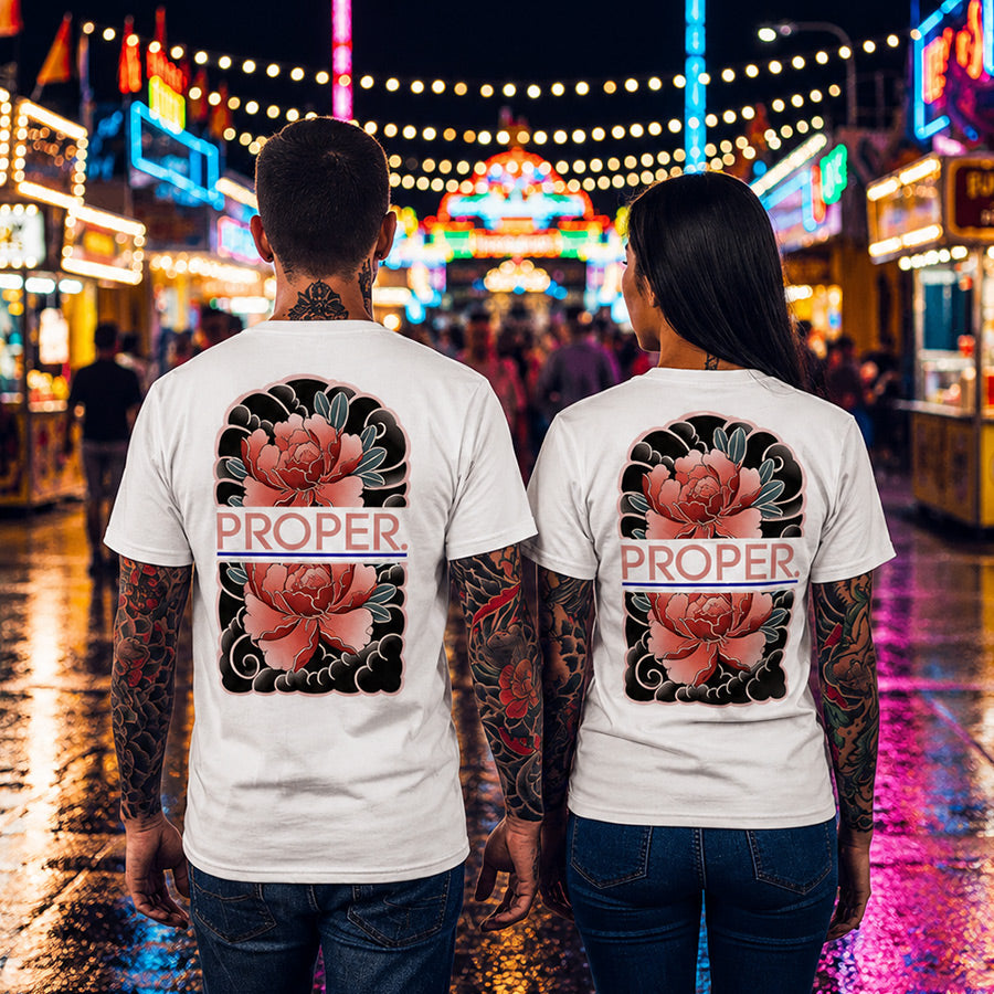 Peony Tee - White